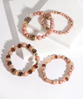 Beaded Stretch Bracelet 4-Pack