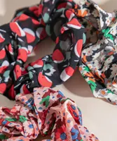 3-Pack Assorted Floral/Cherry Scrunchies