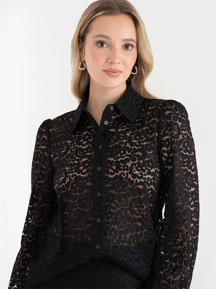 Lace Collared Blouse