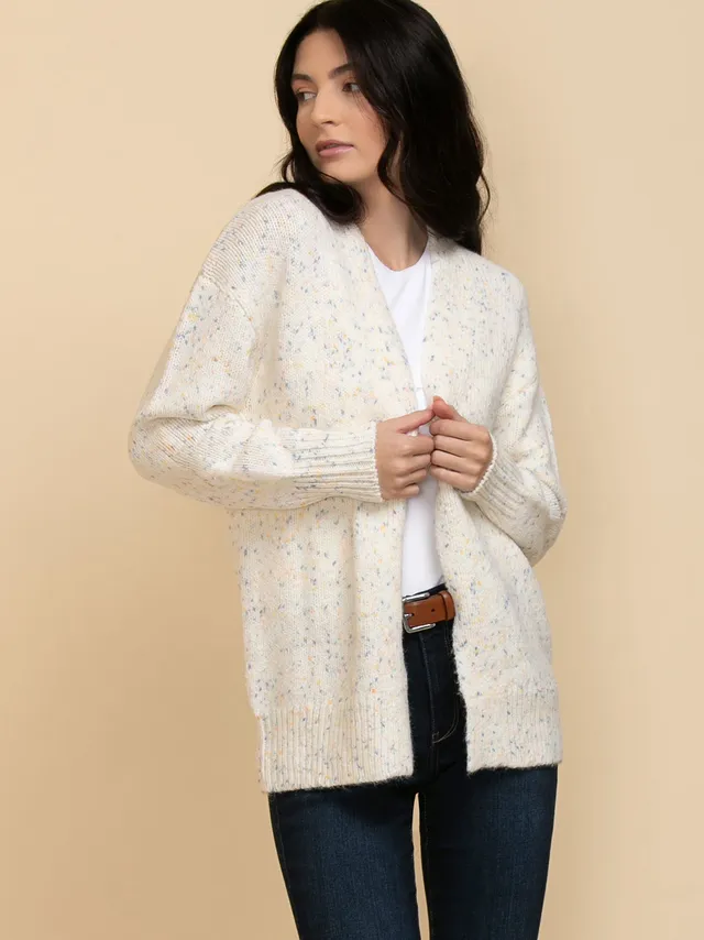 Ribbed Detail Duster Cardigan