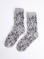 All Over Floral Crew Socks