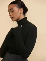 Rib Turtleneck Sweater