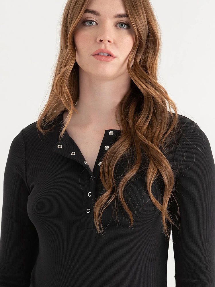 Long Sleeve Henley Shirt