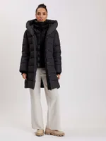 Long Printed Puffer Jacket