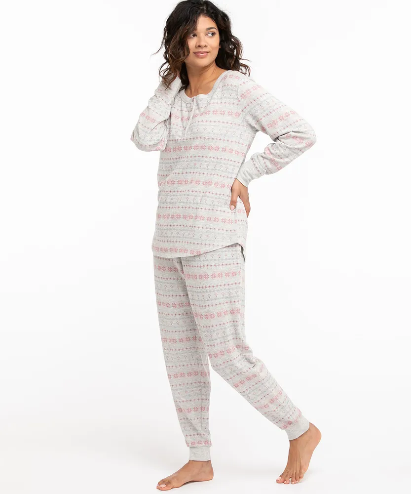 Winter Wishes Henley PJ Top