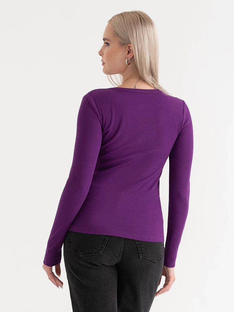 Long Sleeve Henley Shirt