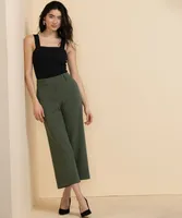 Weslee Wide-Crop Pant Iconic Crepe