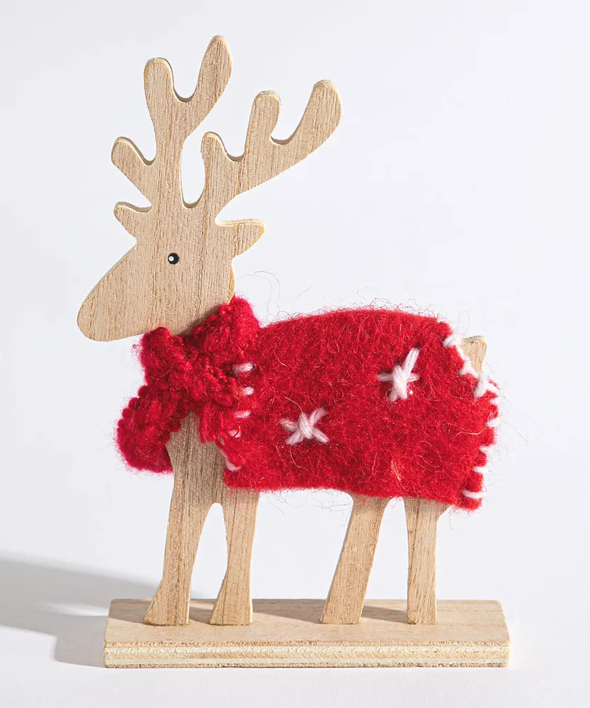 Wooden Reindeer Decoration