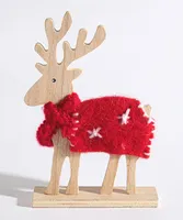 Wooden Reindeer Decoration