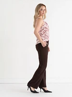 Paulina Pleat Neck Sleeveless Blouse