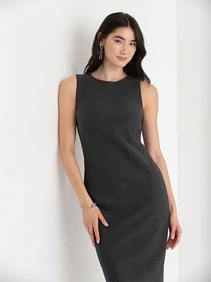 Celeste Crew Neck Pencil Dress Luxe Ponte