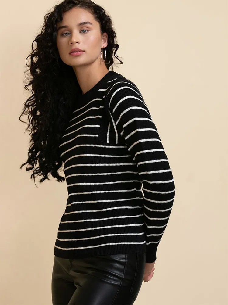 Striped Crewneck Sweater