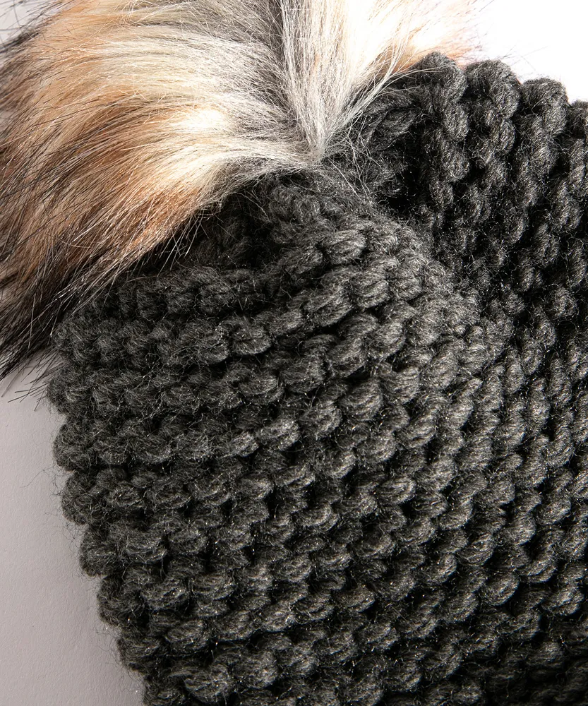 Cable Knit Pom-Pom Hat