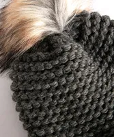 Cable Knit Pom-Pom Hat