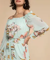 Luxology Hi-Lo On/Off Shoulder Dress