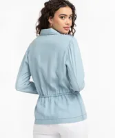 Button Front Military Jacket