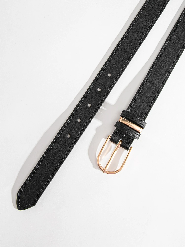 Classic Top Stitch Belt