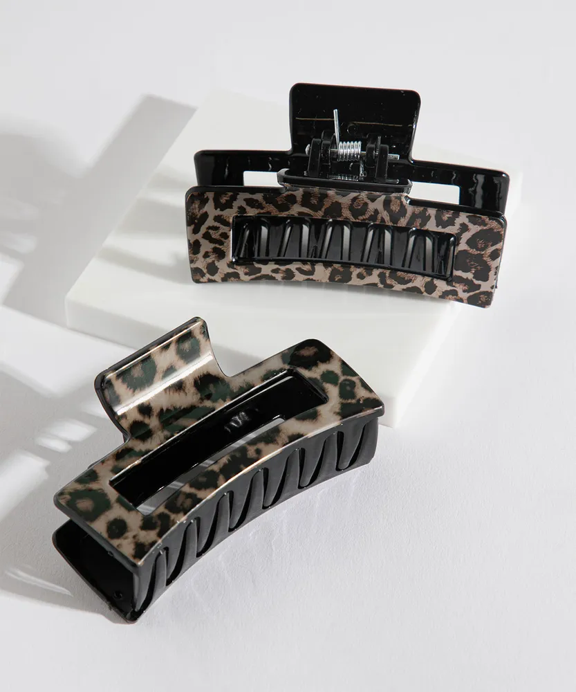 Leopard Claw Clip 2-Pack