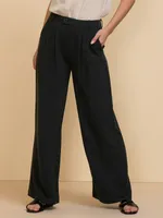 Viscose Linen Wide Leg Pant