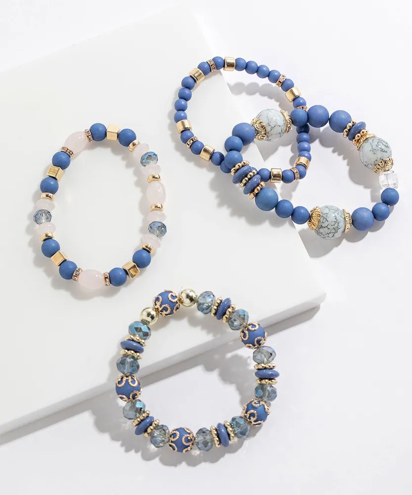 Beaded Bracelet 4-Pack