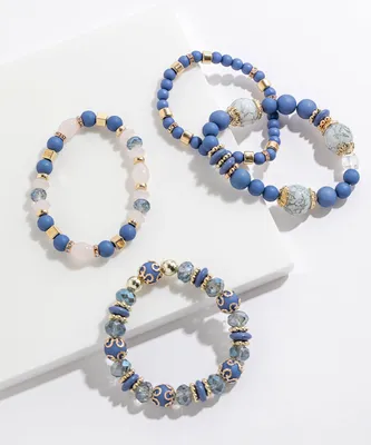 Beaded Bracelet 4-Pack