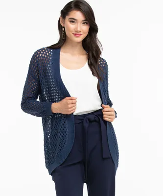 Open Stitch Cocoon Cardigan