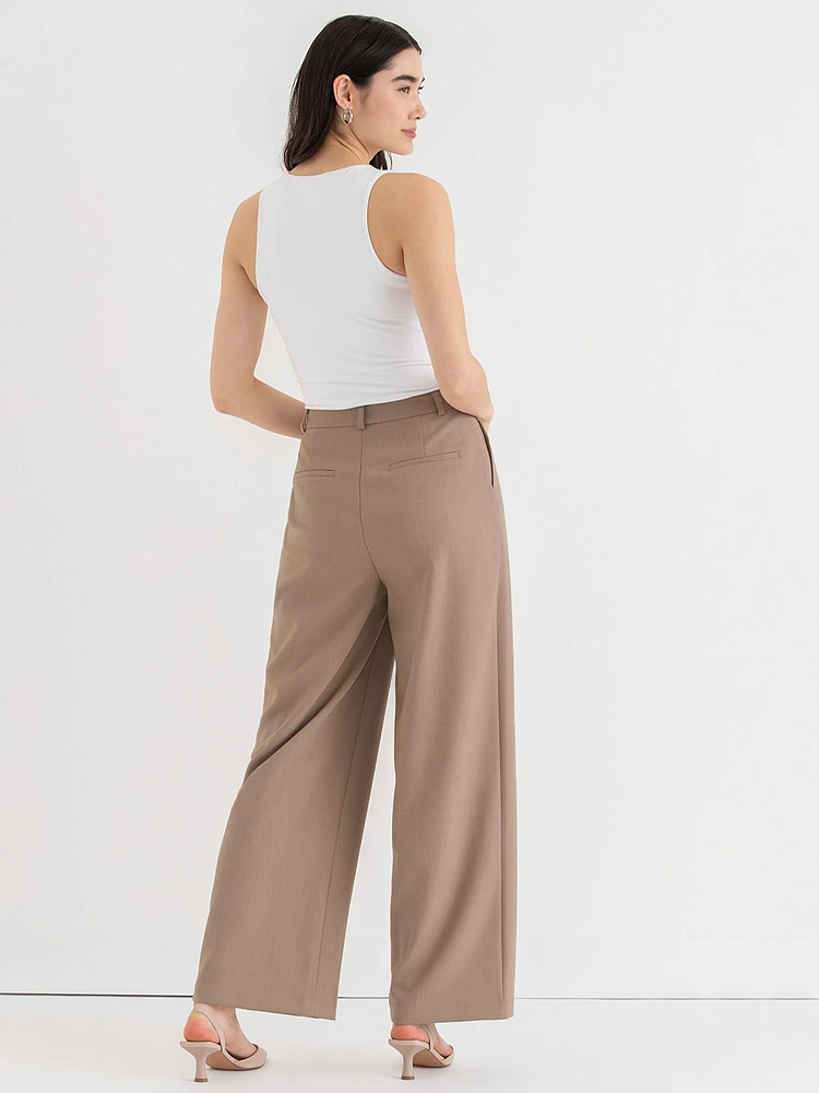 Maxwell Pleated Wide Leg Pant Luxe Tailored