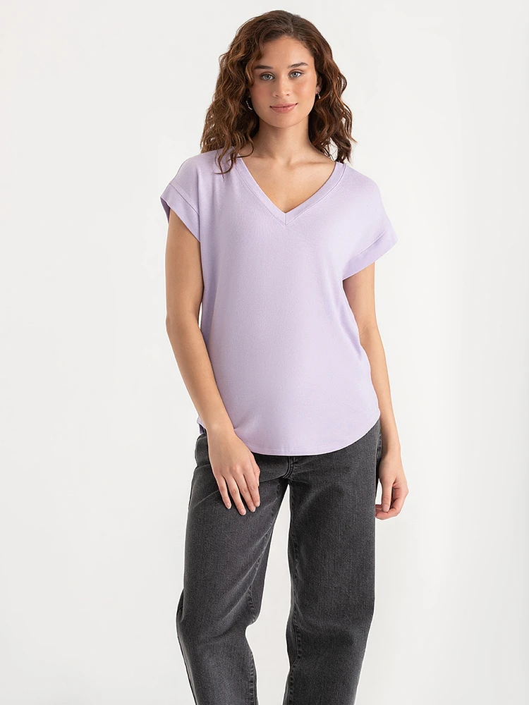 Holly V-Neck Hacci Top