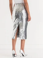 Sequin Midi Skirt