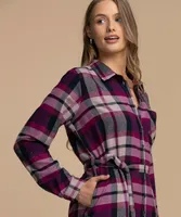 Flannel Shirt Dress