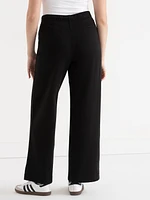 Double Knit Wide-Leg Pant