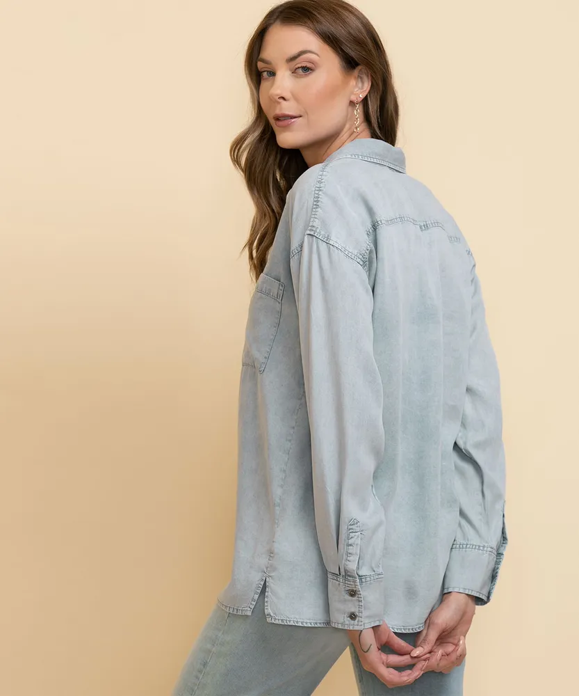 Long Sleeve Denim Shirt