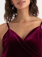 Velvet Wrap Dress