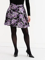 Flounced Mini Skirt