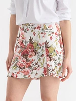 Viscose Linen Skort