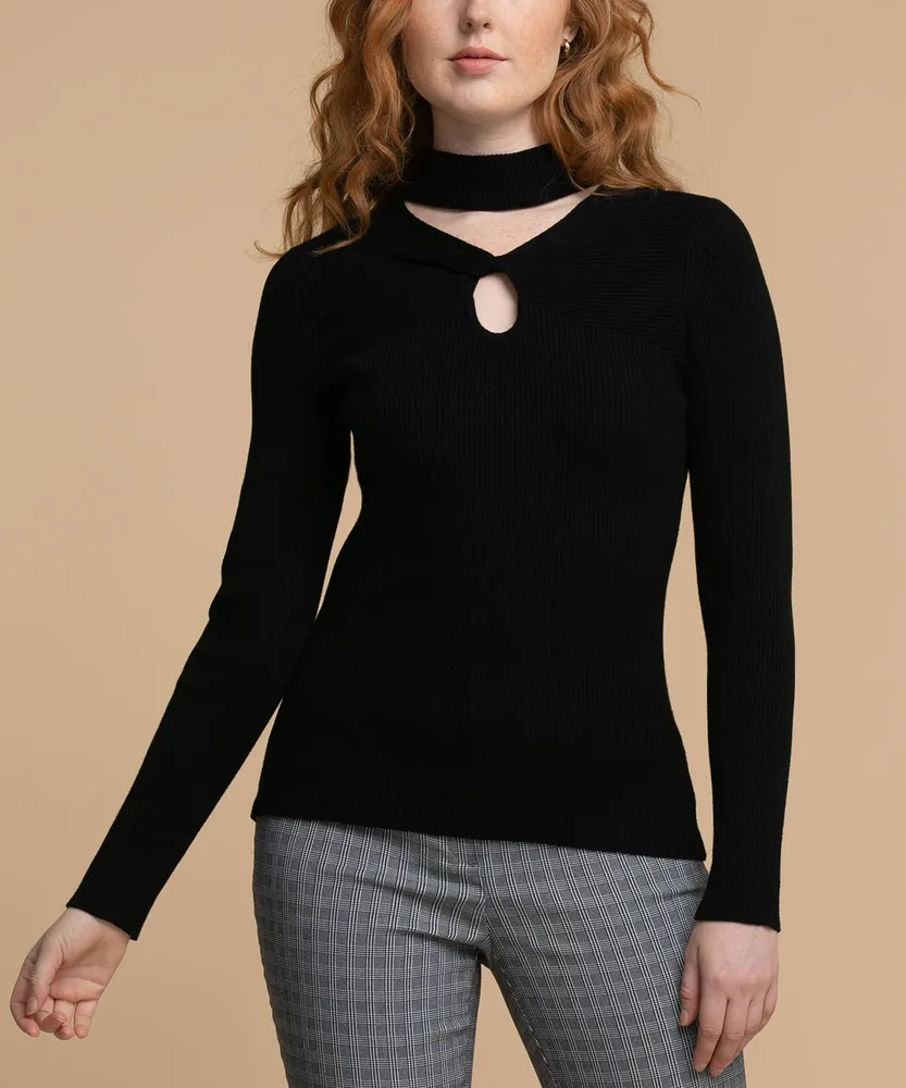 Cut Out Neck Sweater