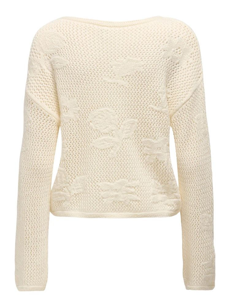 Stacy Knit Rose Sweater