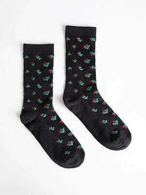 Floral Crew Socks