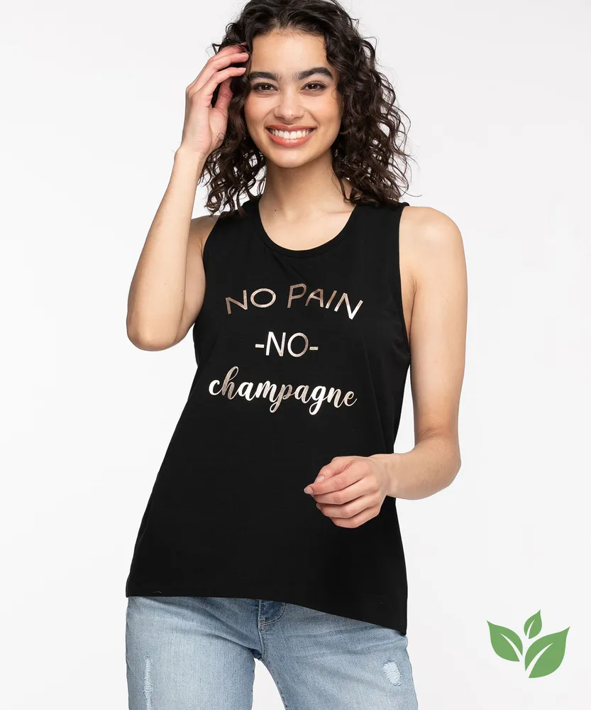 Eco-Friendly Sleeveless Graphic Top