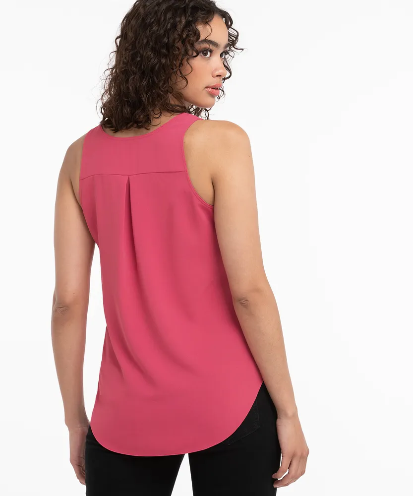 Scoop Neck Tank Blouse