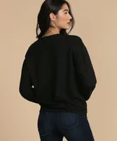 Sweatshirt with Gathered Band