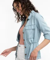Button Front Military Jacket
