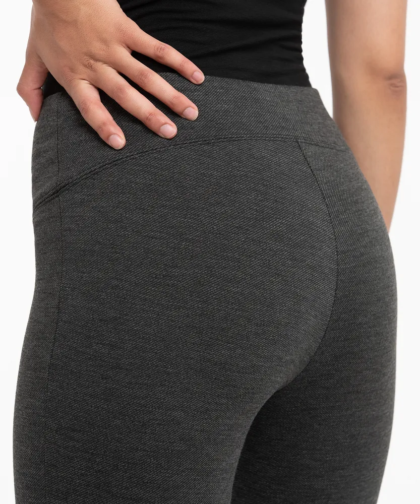 Ponte Instant Smooth™ Legging Charcoal Twill