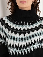 Turtleneck FairIsle Knit Dress