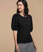 Puff Sleeve Cutout Top