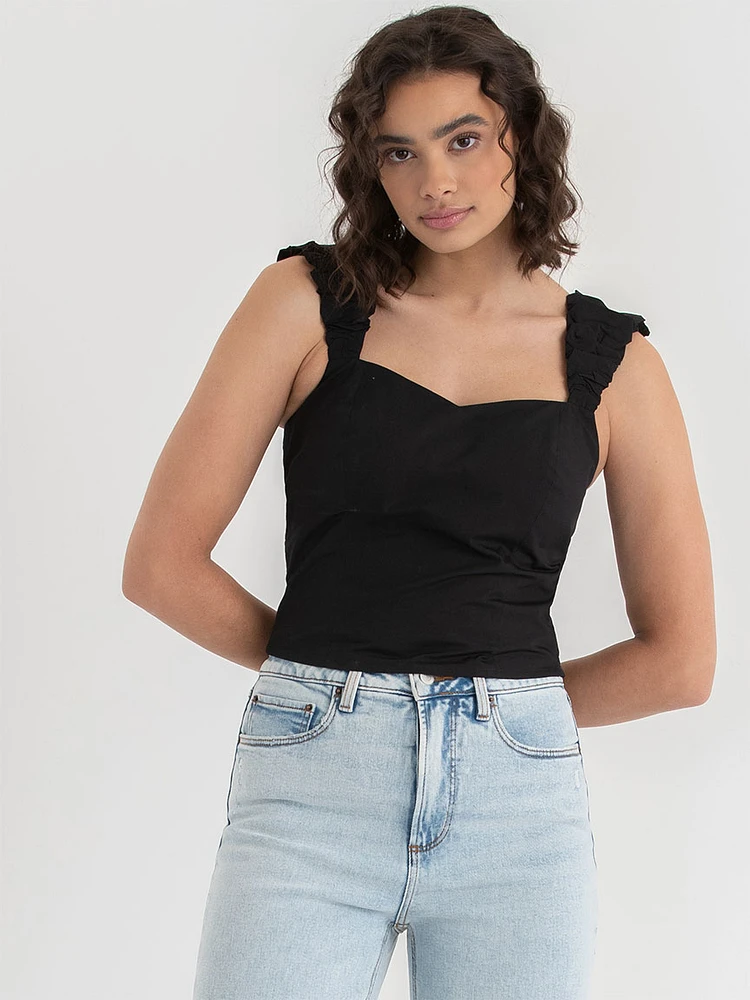 Poplin Tank Blouse