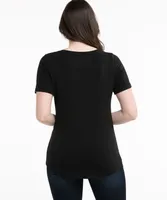 Eco-Friendly Crisscross Neck Tee