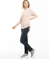 Ruched Side Ribbed Top