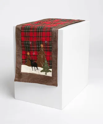 Festive Plaid Table Runner