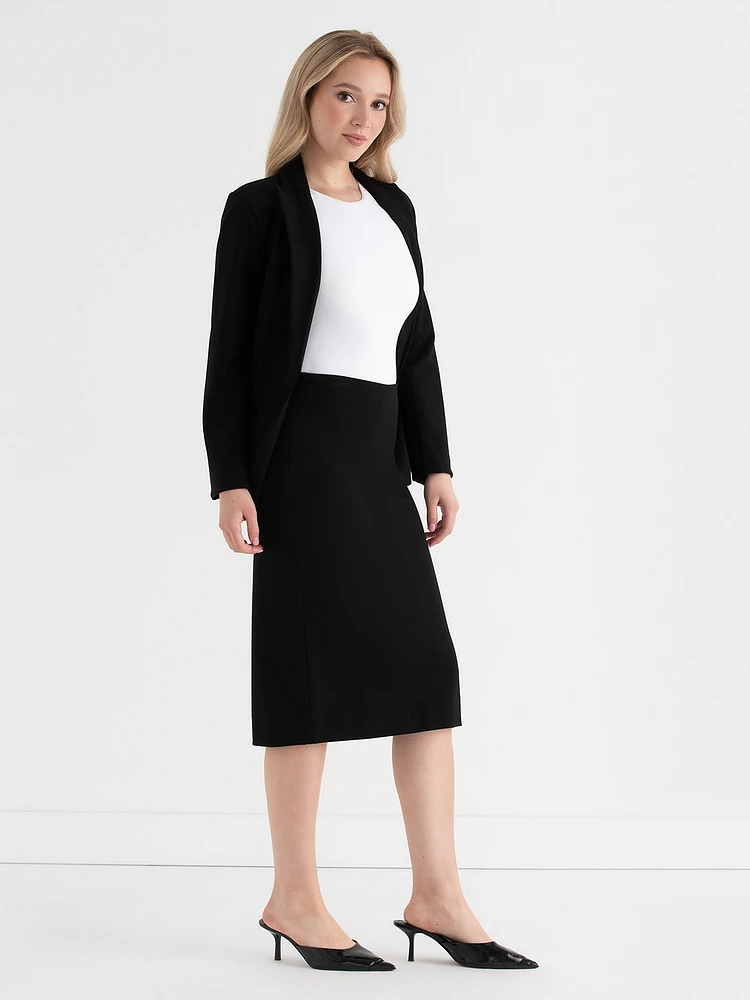 Luxe Ponte Pencil Skirt